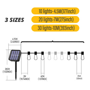 Solar (LED) String Lights (IP65 Waterproof)