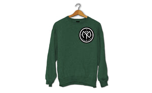 Adult's Sweatshirt - (Green, Black & White)