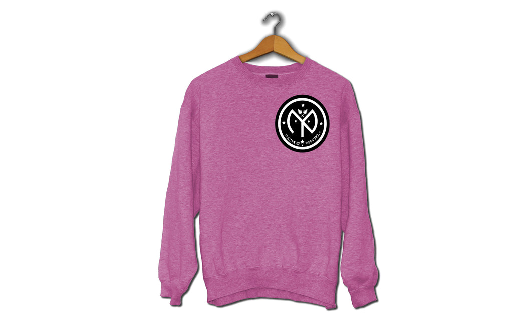 Adult's Sweatshirt - (Pink, Black & White)