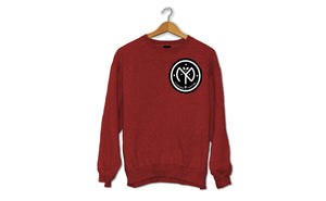 Adult's Sweatshirt - (Red, Black & White)